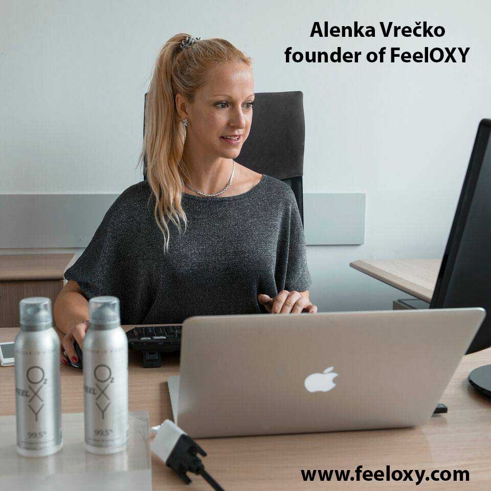 Alenka Vrečko - direktorica podjetja FeelOXY