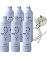 12 l six pack oxygen mask